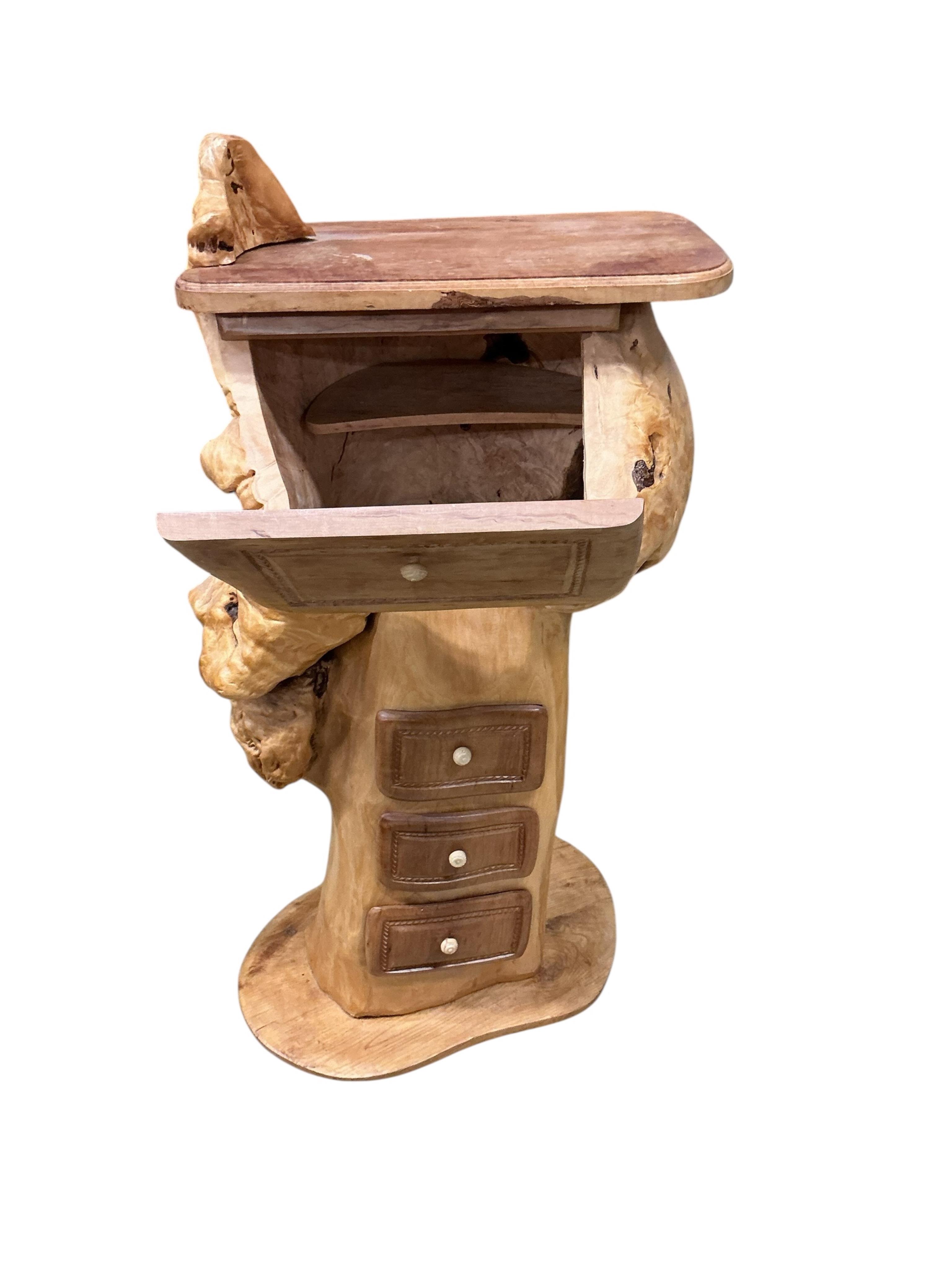 Pierre Decorse (b.1953), a naturalistically modelled hall stand, width 60cm, depth 42cm, height 112cm